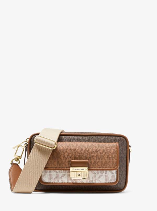 Damske Spojková Taška Michael Kors Bradshaw Medium Color-Block Graphic Logo Camera Viacfarebný - Kabelky Michael Kors Akcia | HOGNY-1459